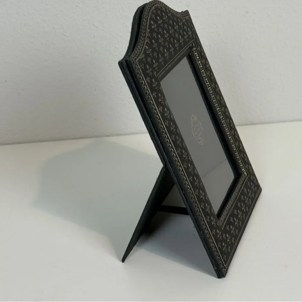 Merci Louis France Black Gilded Paper 4x6 Frame